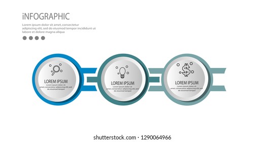 Vector Infographic label design template  vector