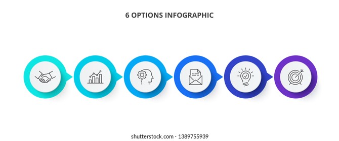 Vector infographic label design template with icons and 6 options or steps. Can be used for process diagram, presentations, workflow layout, banner or info graph.