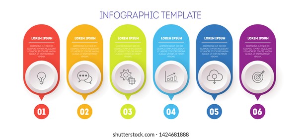 Vector Infographic label design template with icons. Can be used for process diagram, presentations, workflow layout, banner, flow chart