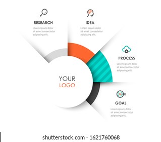 Vector Infographic label design template with icons and 5 options or steps.  Can be used for process diagram, presentations, workflow layout, banner, flow chart, info graph.