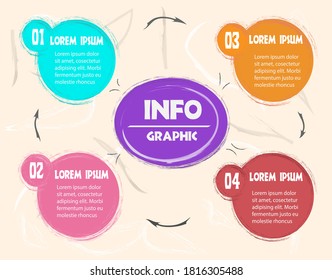 Plantilla de diseño de etiquetas infográficas vectoriales con iconos y 5 opciones o pasos. Se puede utilizar para diagramas de procesos, presentaciones, diseño de flujo de trabajo, banner, diagrama de flujo, gráfico de información.