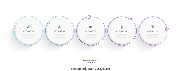 Vector Infographic Label Design Template Icons Stock Vector (Royalty ...