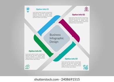 Vector Infographic label design template with icons. Infographic element template design.