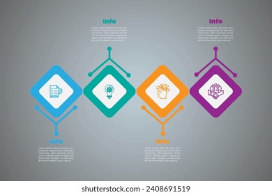 Vector Infographic label design template with icons. Infographic element template design.