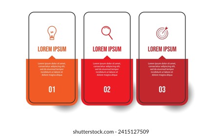 Vector Infographic label design template with icons and 3 options or steps. Can be used for presentation banners, workflow layouts, flow charts, infographics, your business presentations