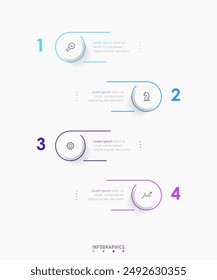 Vector Infographic label design template with icons and 4 options or steps. Can be used for process diagram, presentations, workflow layout, banner, flow chart, info graph.