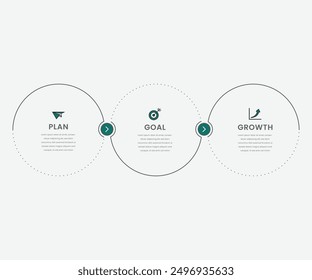 Vector Infographic label design template with icons and 3 options or steps. Can be used for process diagram, presentations, workflow layout, banner, flow chart, info graph.