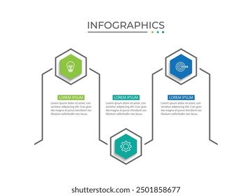 Vector Infographic label design template with icons and 3 options
