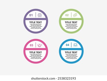 Vector Infographic label design template with marketing icons and 4 options or steps