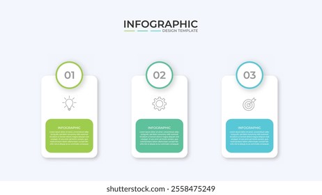 Vector Infographic label design template with icons and 3 options or steps. Can be used for process diagram, presentations, workflow layout, banner, flow chart, info graph