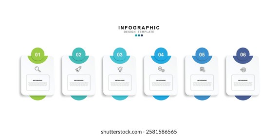  Vector Infographic label design template with icons and 6 options or steps. for your business data. Vector Illustration.