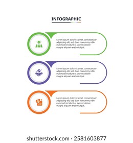 Vector Infographic label design template with icons and 3