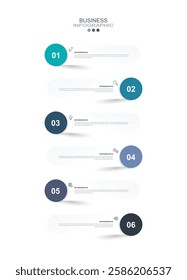 Vector Infographic label design template with icons and 6 options or steps. for your business data. Vector Illustration.