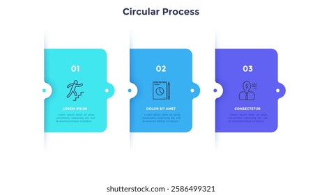 Vector Infographic label design template with icons and 3 options or steps. Can be used for process diagram, presentations, workflow layout, banner, flow chart, info graph.
