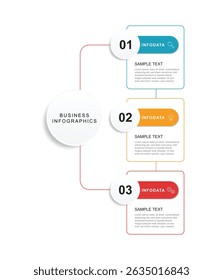 Vector Infographic label design template with icons and 3 options or steps. Can be used for process diagram.	