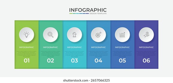 Vector Infographic label design template with icons and 6 options or steps. Can be used for process diagram, presentations, workflow layout, banner, flow chart, info graph.