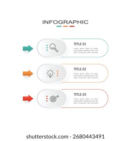Vector Infografía Plantilla de diseño de etiquetas con iconos y 3 opciones o pasos. Ilustración vectorial