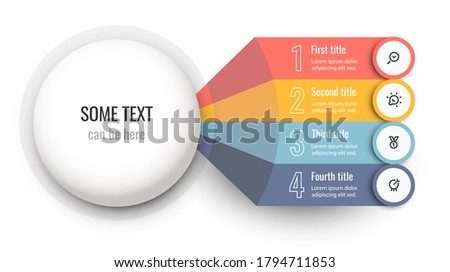 Vector Infographic label design template with icons and 4 options or steps. Can be used for process diagram, presentations, workflow layout, banner, flow chart, info graph.