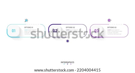 Vector Infographic label design template with icons and 3 options or steps. Can be used for process diagram, presentations, workflow layout, banner, flow chart, info graph.