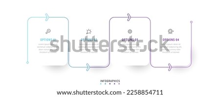 Vector Infographic label design template with icons and 4 options or steps. Can be used for process diagram, presentations, workflow layout, banner, flow chart, info graph.