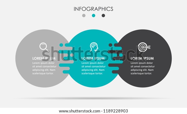 Vector\
Infographic label design template with icons and 3 options or\
steps.  Can be used for process diagram, presentations, workflow\
layout, banner, flow chart, info\
graph.