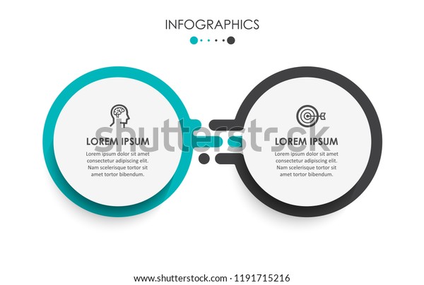 Vector\
Infographic label design template with icons and 2 options or\
steps.  Can be used for process diagram, presentations, workflow\
layout, banner, flow chart, info\
graph.