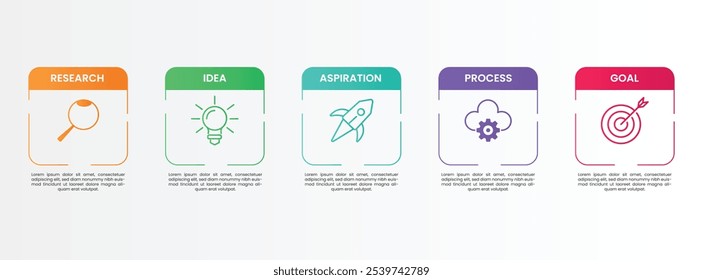 Vector infographic label template with icons. 4 options or steps. Infographics for business concept with orange, green, red color