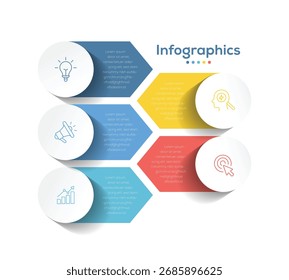 Vector infographic label template with icons. 5 options or steps. Timeline designed for business, presentations, web design, interface, diagrams.