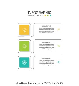 Vector infografía Plantilla de etiquetas con iconos. 3 opciones o pasos. Infografía para el concepto de negocio.