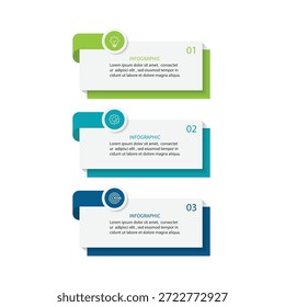 Vector infografía Plantilla de etiquetas con iconos. 3 opciones o pasos. Infografía para el concepto de negocio