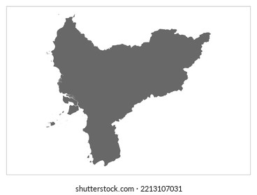 vector infographic map of Province boundaries, West Kalimantan, Indonesia 