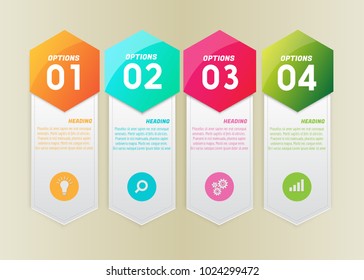 Vector Infographic marketing icons workflow layout, diagram, annual report, web design. 