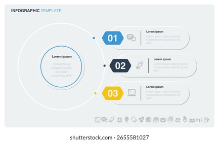 Um infográfico de vetor em um estilo mínimo com um design limpo.