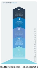 Um infográfico de vetor em um estilo mínimo com um design limpo.