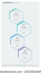 Um infográfico de vetor em um estilo mínimo com um design limpo.