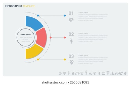 Um infográfico de vetor em um estilo mínimo com um design limpo.