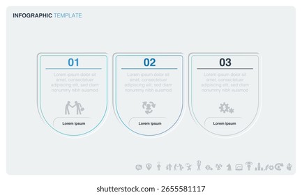 Um infográfico de vetor em um estilo mínimo com um design limpo.