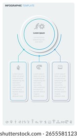 Una infografía de Vector en un estilo minimalista con un diseño limpio.