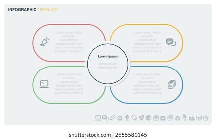 A vector infographic in a minimal style with a clean design.