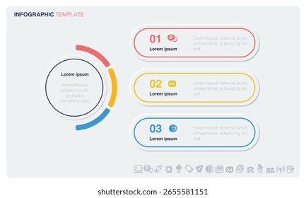 Una infografía de Vector en un estilo minimalista con un diseño limpio.