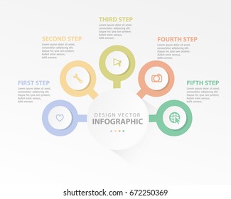 Vector Infographic Number Option design template element
