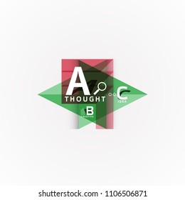 Vector infographic options banner, paper style design. Vector illustration for workflow layout, diagram, number options, step up options, web concept template