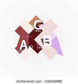 Banner de opciones de infografía vectorial, diseño de estilo de papel. Ilustración vectorial para diseño de flujo de trabajo, diagrama, opciones de número, opciones de paso, plantilla de concepto web