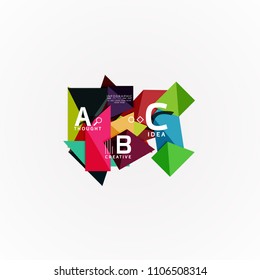 Vector infographic options banner, paper style design. Vector illustration for workflow layout, diagram, number options, step up options, web concept template