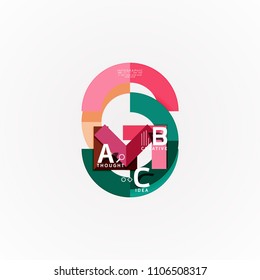 Vector infographic options banner, paper style design. Vector illustration for workflow layout, diagram, number options, step up options, web concept template