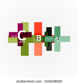Vector infographic options banner, paper style design. Vector illustration for workflow layout, diagram, number options, step up options, web concept template