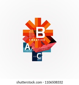 Vector infographic options banner, paper style design. Vector illustration for workflow layout, diagram, number options, step up options, web concept template