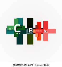 Banner de opciones de infografía vectorial, diseño de estilo de papel. Ilustración vectorial para diseño de flujo de trabajo, diagrama, opciones de número, opciones de paso, plantilla de concepto web