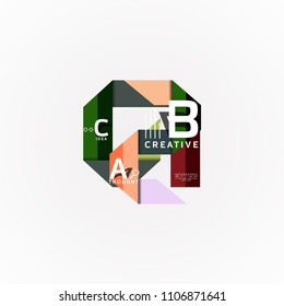 Banner de opciones de infografía vectorial, diseño de estilo de papel. Ilustración vectorial para diseño de flujo de trabajo, diagrama, opciones de número, opciones de paso, plantilla de concepto web