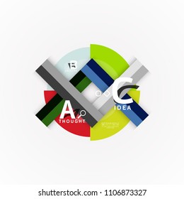 Banner de opciones de infografía vectorial, diseño de estilo de papel. Ilustración vectorial para diseño de flujo de trabajo, diagrama, opciones de número, opciones de paso, plantilla de concepto web